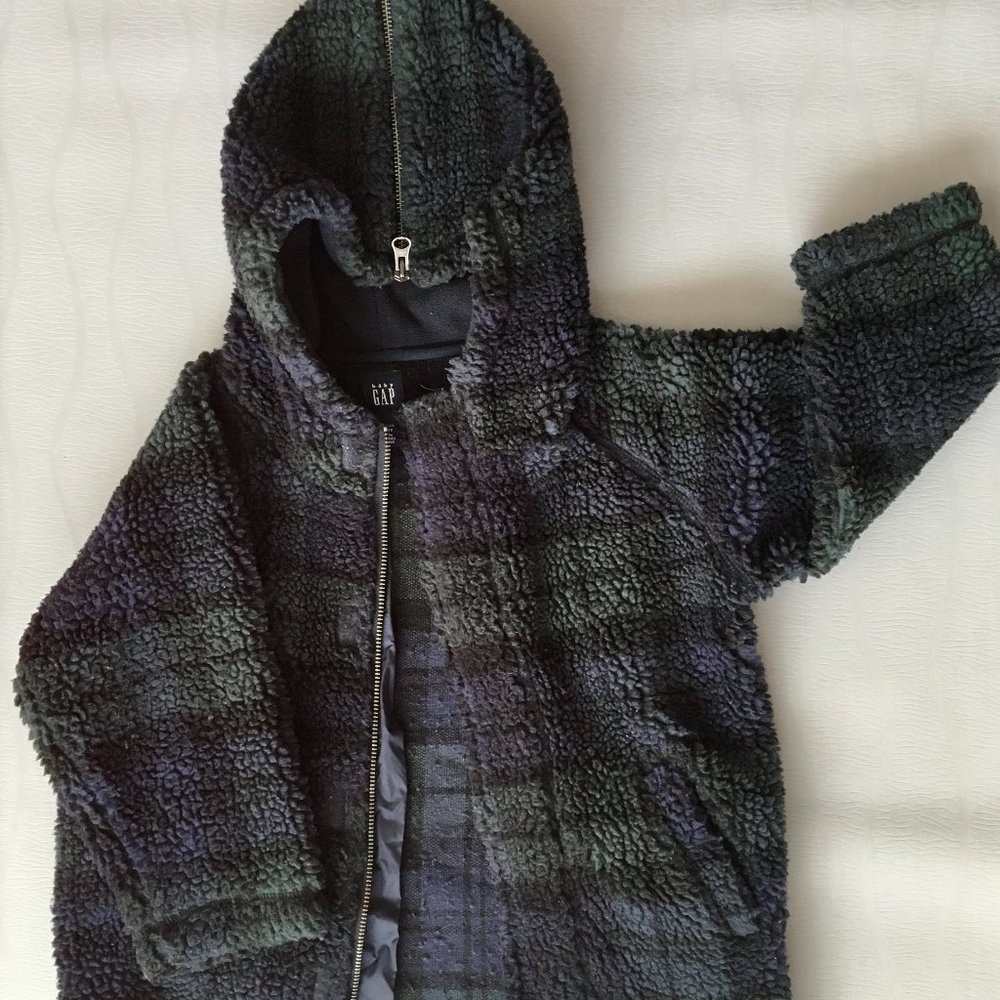 BabyGap Fluffy Plaid Jacket (50% off)
